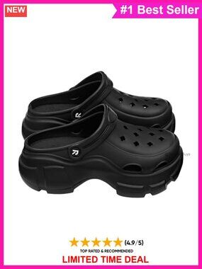 Unisex Lightweight Slip-On Platform Clogs Quick-Dry EVA Slip-On Shoes